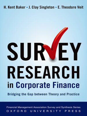 cover image of Survey Research in Corporate Finance